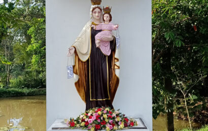 Opening of the Holy Statue of Mother Mary at the school car park